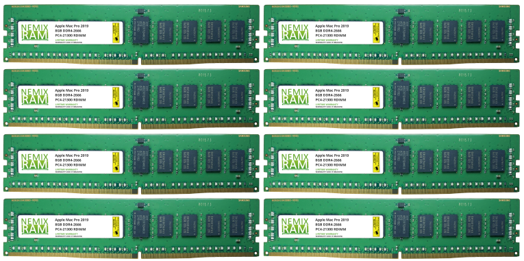 32GB 4x8GB DDR4-2666 PC4-21300 RDIMM Memory for Apple Mac Pro Rack